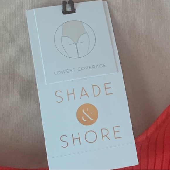 Shade and Shore One Piece Swimsuit One Shoulder Asymmetrical Red Size Small New - Picture 6 of 8